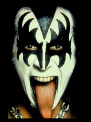 Josh the cat's KISS Bassist Gene Simmons.